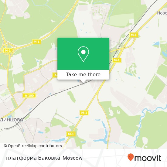 платформа Баковка map