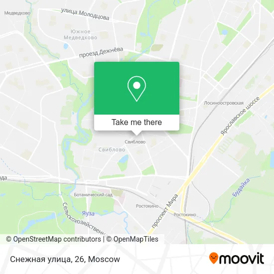 Снежная улица, 26 map
