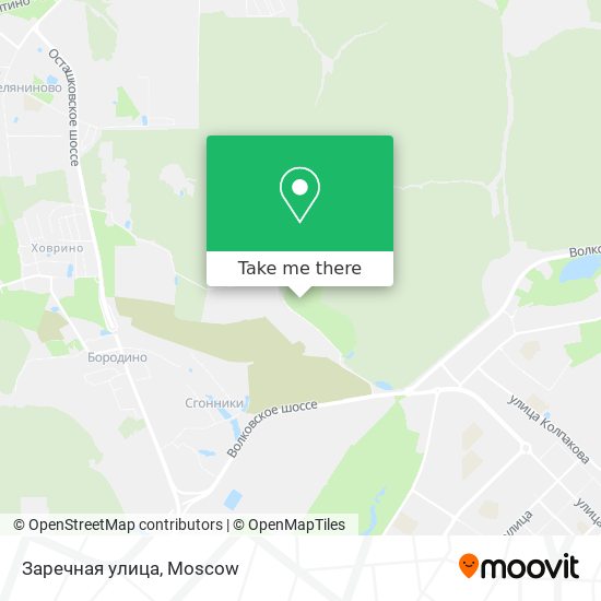 Заречная улица map