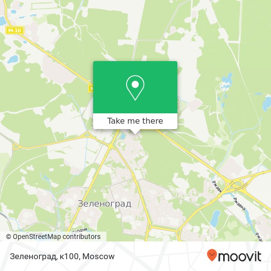 Зеленоград, к100 map