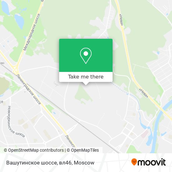 Вашутинское шоссе, вл46 map