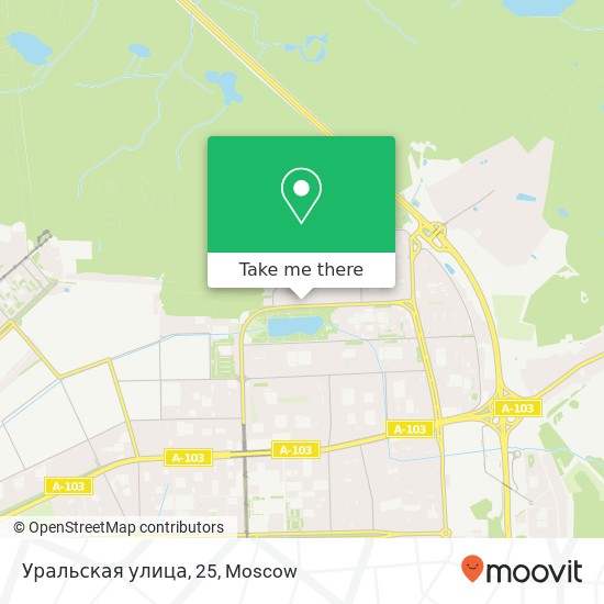 Уральская улица, 25 map