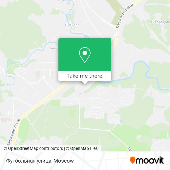 Футбольная улица map