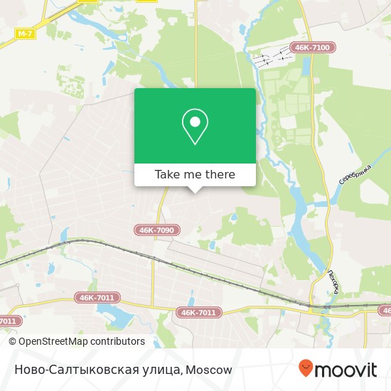 Ново-Салтыковская улица map