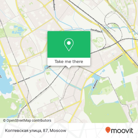 Коптевская улица, 87 map