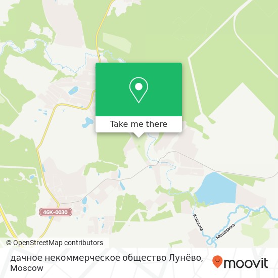 дачное некоммерческое общество Лунёво map