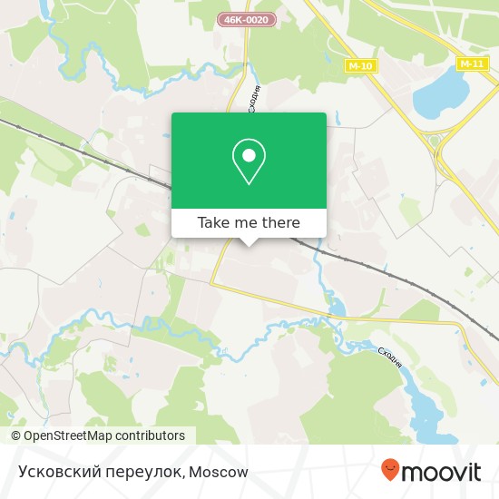 Усковский переулок map