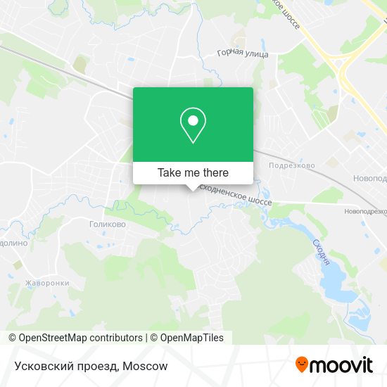 Усковский проезд map