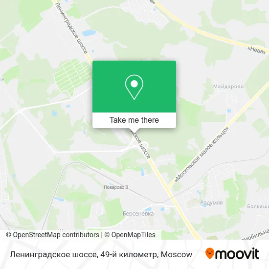 Ленинградское шоссе, 49-й километр map