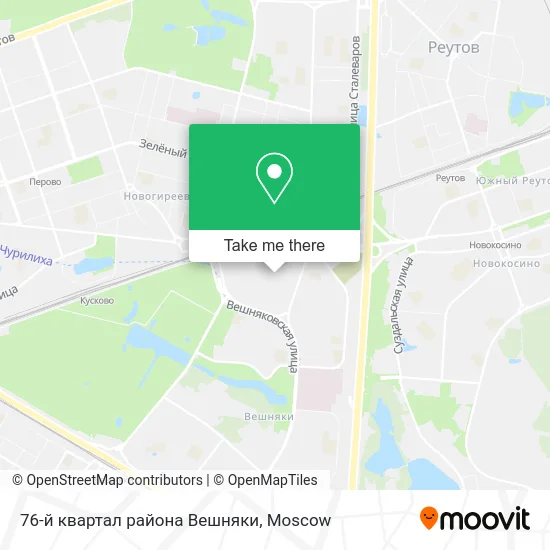 76-й квартал района Вешняки map