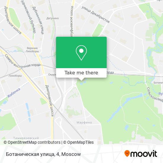 Ботаническая улица, 4 map