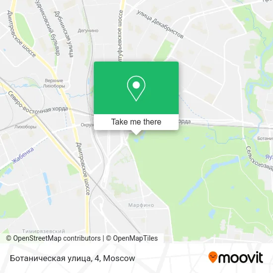Ботаническая улица, 4 map