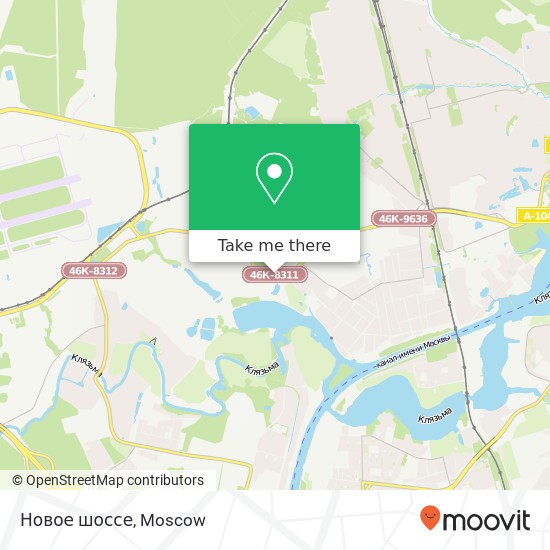 Новое шоссе map