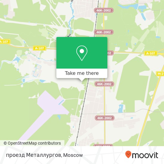 проезд Металлургов map