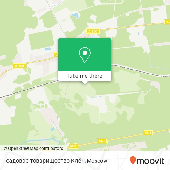 садовое товарищество Клён map