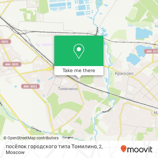 посёлок городского типа Томилино, 2 map