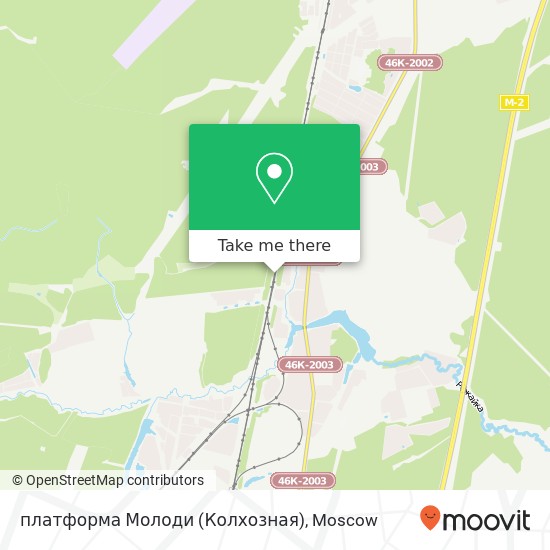 платформа Молоди (Колхозная) map