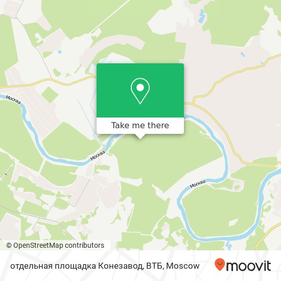 отдельная площадка Конезавод, ВТБ map