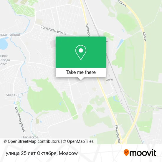 улица 25 лет Октября map