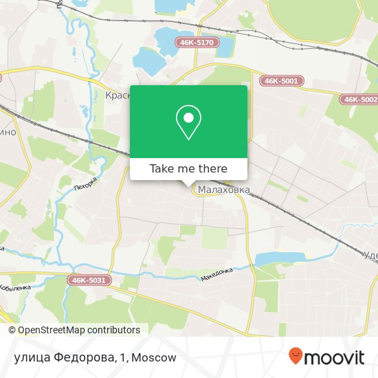 улица Федорова, 1 map