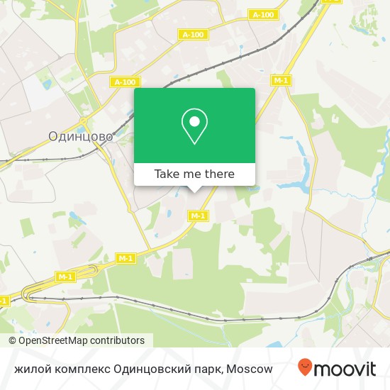 жилой комплекс Одинцовский парк map