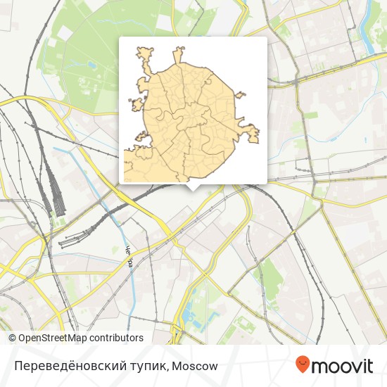 Переведёновский тупик map