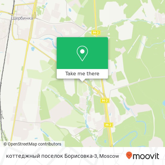 коттеджный поселок Борисовка-3 map