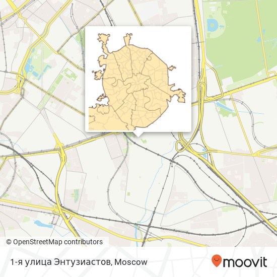 1-я улица Энтузиастов map