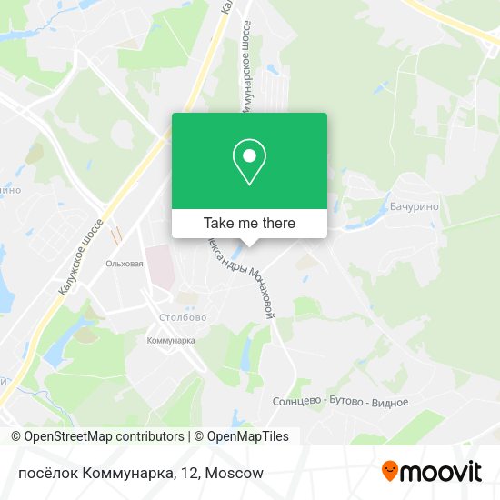 посёлок Коммунарка, 12 map