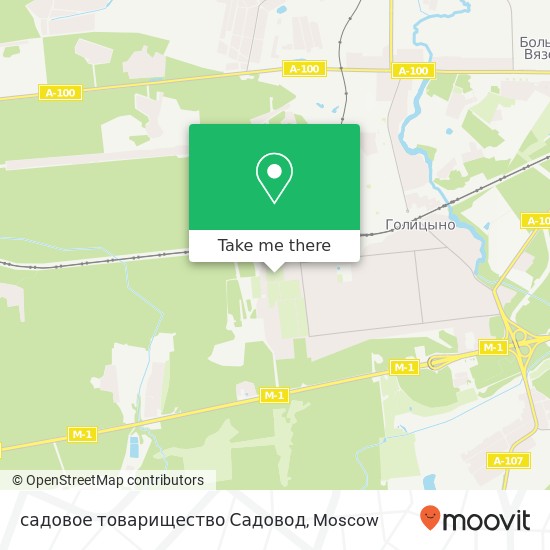 садовое товарищество Садовод map