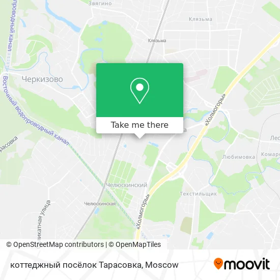 коттеджный посёлок Тарасовка map