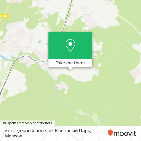 коттеджный посёлок Кленовый Парк map