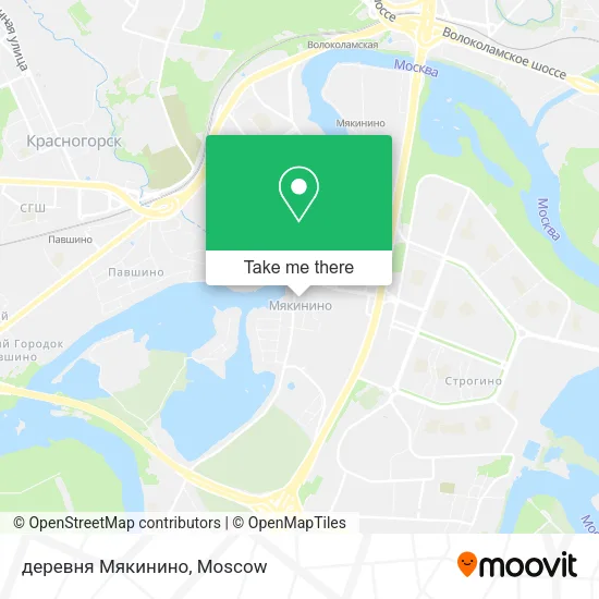 деревня Мякинино map