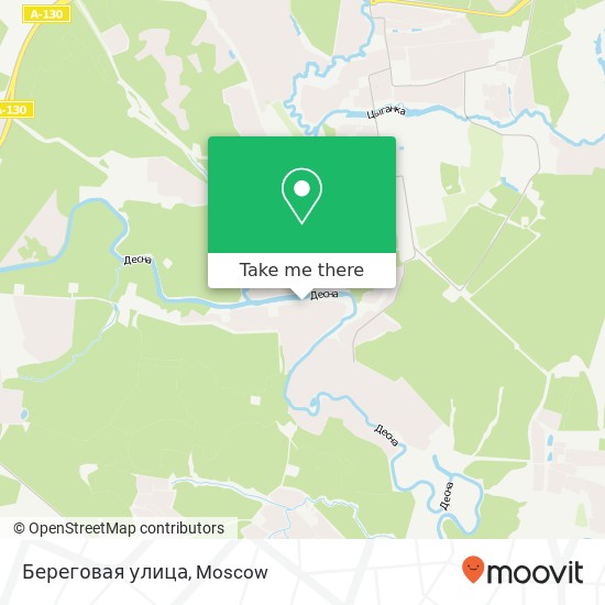 Береговая улица map