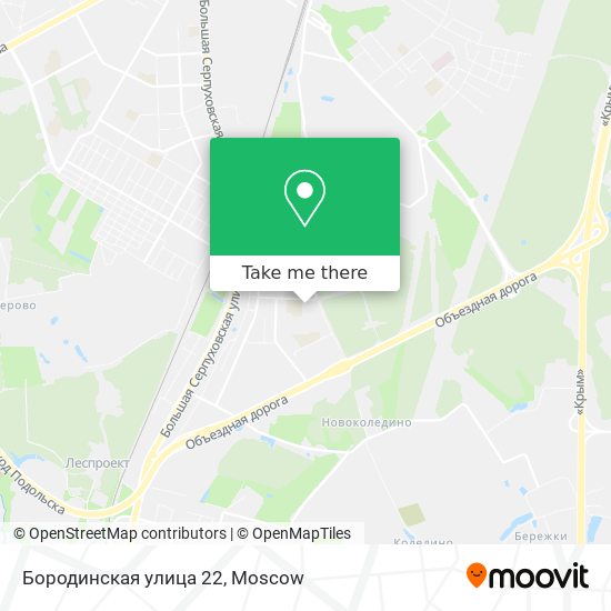 Бородинская улица 22 map