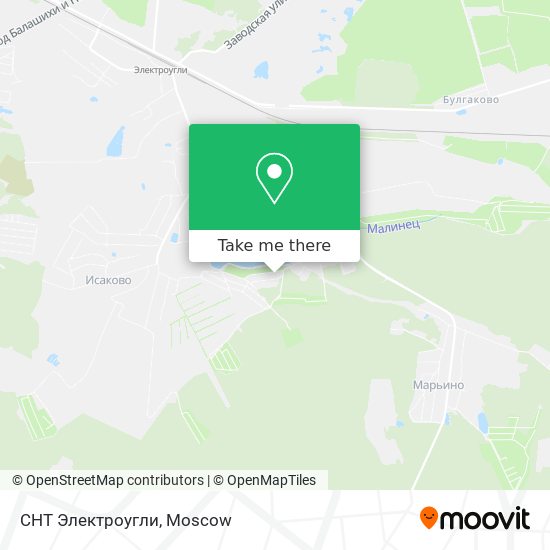 СНТ Электроугли map