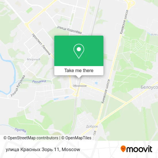 улица Красных Зорь 11 map