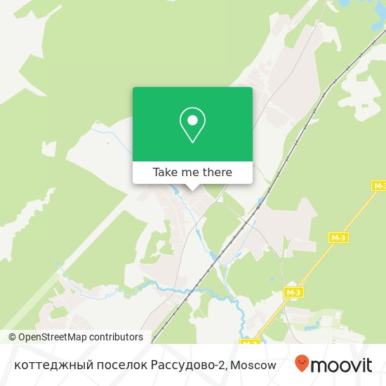 коттеджный поселок Рассудово-2 map