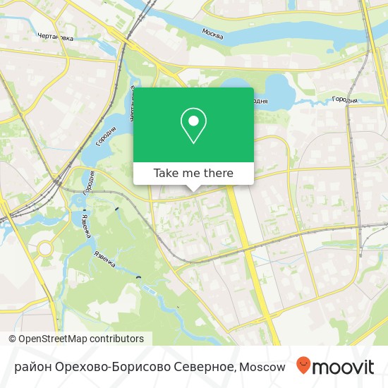 район Орехово-Борисово Северное map