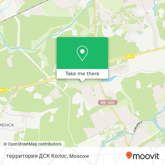 территория ДСК Колос map