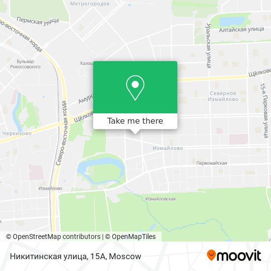 Никитинская улица, 15А map