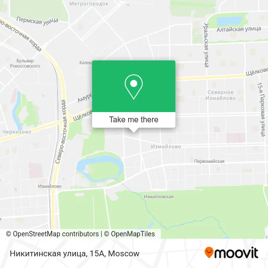 Никитинская улица, 15А map