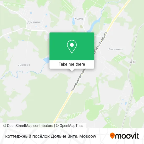коттеджный посёлок Дольче Вита map