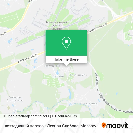 коттеджный поселок Лесная Слобода map