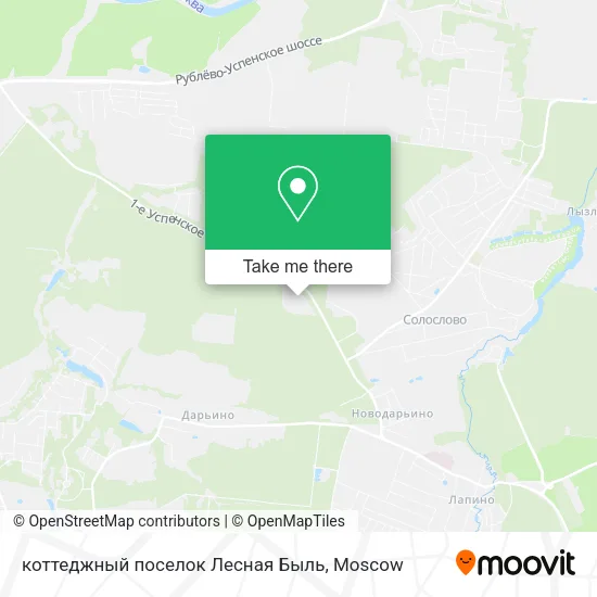 коттеджный поселок Лесная Быль map