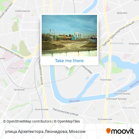 улица Архитектора Леонидова map