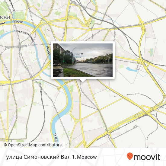 улица Симоновский Вал 1 map