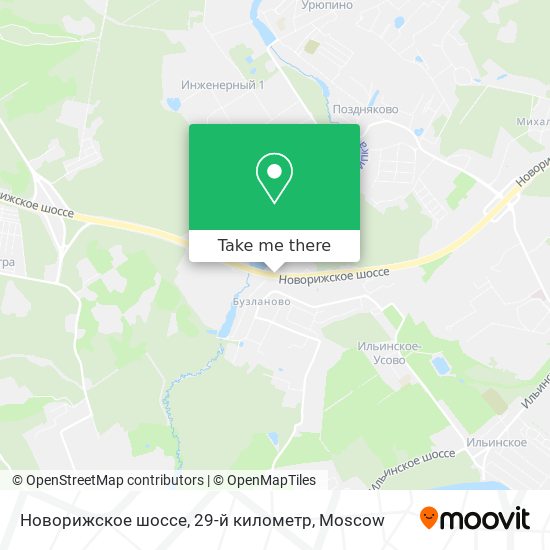 Новорижское шоссе, 29-й километр map