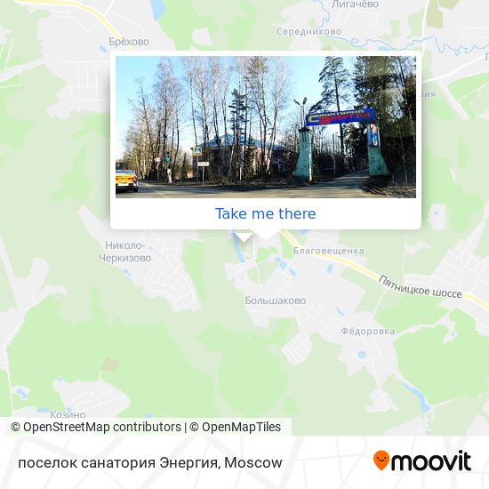 поселок санатория Энергия map