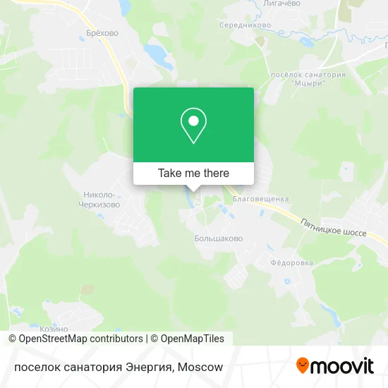 поселок санатория Энергия map